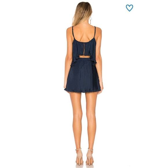 superdown tawnie cami dress in navy blue size S - Picture 2 of 5